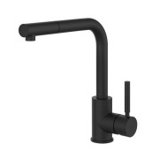 Змішувач для кухні Gessi Neutron з висувною лійкою матовий чорний 17169#299