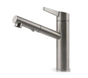 Смеситель для кухни Gessi Acciaio c выдвижной лейкой нержавеющая сталь полированная 60636#239
