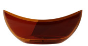 Ванна Besco Axya 180x80 см з сифоном клік-клак чорний матовий ResiCast Earth Rust #WAA-180-ERB
