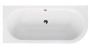 Ванна акрилова Besco Avita 150х75 см лівостороння глянсовий білий WAV-150-NL