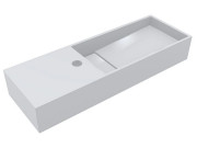 Раковина для ванної Miraggio Toni 65х22 см R мармур литий Miramarble білий 8814238