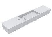 Раковина для ванної Miraggio Toni 105х22 см мармур білий Mirasoft Technology білий 8814595