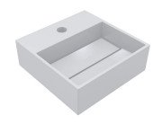 Раковина для ванної Miraggio Toni 30х30 см мармур литий Miramarble білий 8814241