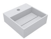 Раковина для ванной Miraggio Toni 30х30 см литой мрамор Mirasoft Technology белый 8814243