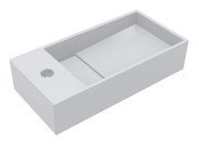 Раковина для ванной Miraggio Toni 45х22 см R литой мрамор Miramarble белый 8814210