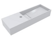 Раковина для ванной Miraggio Toni 65х22 см литой мрамор Miramarble белый 8814587