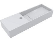 Раковина для ванной Miraggio Toni 65х22 см литой мрамор Mirasoft Technology белый 8814589