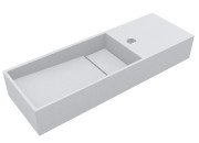 Раковина для ванной Miraggio Toni 65х22 см L литой мрамор Mirasoft Technology белый 8814237