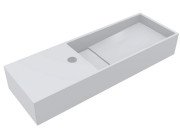 Раковина для ванной Miraggio Toni 65х22 см R литой мрамор Miramarble белый матовый 8814239