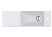 Раковина для ванной Miraggio Shanghai R 80,8х25,8 см литой мрамор Mirasoft Technology белый 0002420