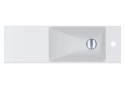 Раковина для ванної Miraggio Shanghai R 80,8х25,8 см литий мармур Mirasoft Technology білий 0002420