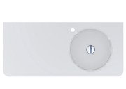 Раковина для ванной Miraggio Loop R 100х45 см литой мрамор Miramarble белый 8814190