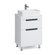 Тумба Sanwerk Greta 60 см с раковиной Rapid МДФ белый MV0000904