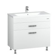 Тумба Sanwerk Sierra 100 см із раковиною Сава МДФ білий MV0000914