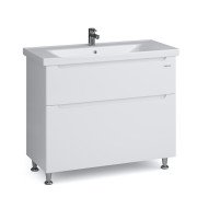 Тумба Sanwerk Era 100 см із раковиною Сава МДФ білий MV0000908