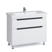 Тумба Sanwerk Greta 100 см с раковиной Сава МДФ белый MV0000909