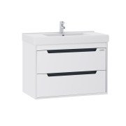 Тумба Sanwerk Greta Air 80 см с раковиной Принц МДФ белый MV0000915