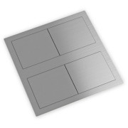 Блок розеток ASA Plastici VersaHit Dual 2x220В нержавіюча сталь 060.15F.00001