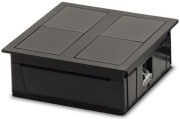 Блок розеток ASA Plastici VersaHit Dual 2x220В черный матовый 060.15F.00007
