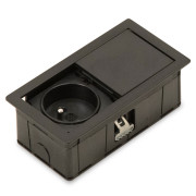 Розеточный блок ASA Plastici VersaHit Mono 1x220В черный матовый 060.25F.00008