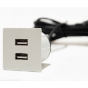 Меблева розетка USB ASA Plastici VersaPick USB 5V Type A+C матовий білий 060.29Z.00043