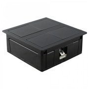 Блок розеток ASA Plastici VersaHit Dual 1x220В + 1USB 5V чорний матовий 060.15F.00045