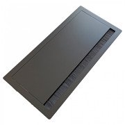 Розетковий блок ASA Plastici VersaFlap mono 2.0 3x220В + USB 5V Type A+C чорний 060.42F.00023