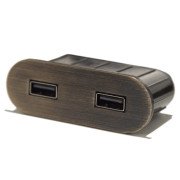 Меблева розетка-USB ASA Plastici VersaPick USB 5V Type A+A зістарена бронза 060.29Z.00031
