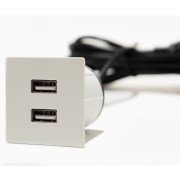 Меблева розетка USB ASA Plastici VersaPick USB 5V Type A+C матовий білий 060.29Z.00043