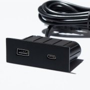 Меблева розетка USB ASA Plastici VersaPick USB 5V Type A+C чорний матовий 060.29Z.00053