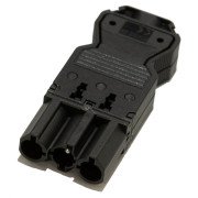 Коннектор для кабеля ASA Plastici GST18i3S черный 060.18Y.00007
