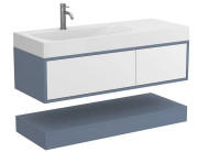 Тумба Miraggio Duo под раковину Viola 1200 L МДФ белый/серый 8814987