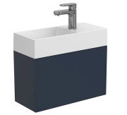 Тумба підвісна Miraggio Minima із раковиною Copper 500 МДФ синій 8815047