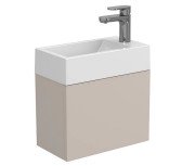 Тумба підвісна Miraggio Minima з раковиною Faro 400 МДФ сірий 8815061