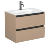 Тумба Miraggio Natura з раковиною Jessel 700 МДФ капучіно 8814874