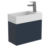 Тумба подвесная Miraggio Minima с раковиной Toni 450 МДФ синий 8815049