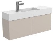 Тумба підвісна Miraggio Minima з раковиною Toni 850 МДФ сірий 8815067