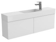 Тумба підвісна Miraggio Minima з раковиною Toni 1050 МДФ білий мат 8815060