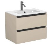 Тумба Miraggio Natura с раковиной Della 700 МДФ кашемир 8814856