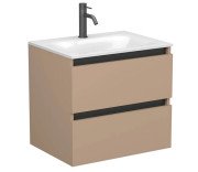 Тумба Miraggio Natura с раковиной Jessel 600 МДФ капучино 8814873