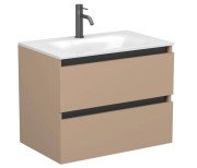 Тумба Miraggio Natura с раковиной Jessel 700 МДФ капучино 8814874