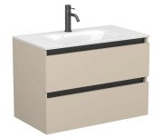 Тумба Miraggio Natura с раковиной Jessel 800 МДФ кашемир 8814863