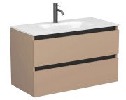 Тумба Miraggio Natura з раковиною Jessel 900 МДФ капучіно 8814876