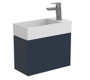 Тумба подвесная Miraggio Minima с раковиной Toni 450 МДФ синий 8815049