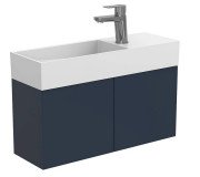 Тумба подвесная Miraggio Minima с раковиной Toni 650 МДФ серый 8815066