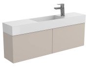 Тумба підвісна Miraggio Minima з раковиною Toni 1050 МДФ сірий 8815068