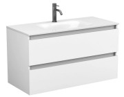 Тумба Miraggio Natura с раковиной Jessel 1000 МДФ/ДСП белый мат 8814804