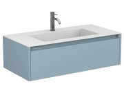 Тумба Miraggio Uno із раковиною Erica 1000 МДФ блакитний 8815020