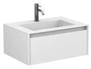 Тумба Miraggio Uno з раковиною Erica 700 МДФ білий мат 8815006