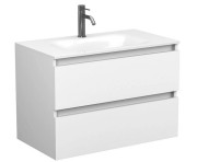 Тумба Miraggio Natura с раковиной Jessel 800 МДФ/ДСП белый мат 8814834